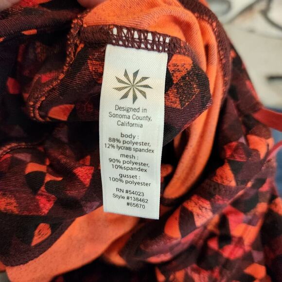 Athleta Be Free Yoga Red Leggings Size Small - Picture 13 of 13